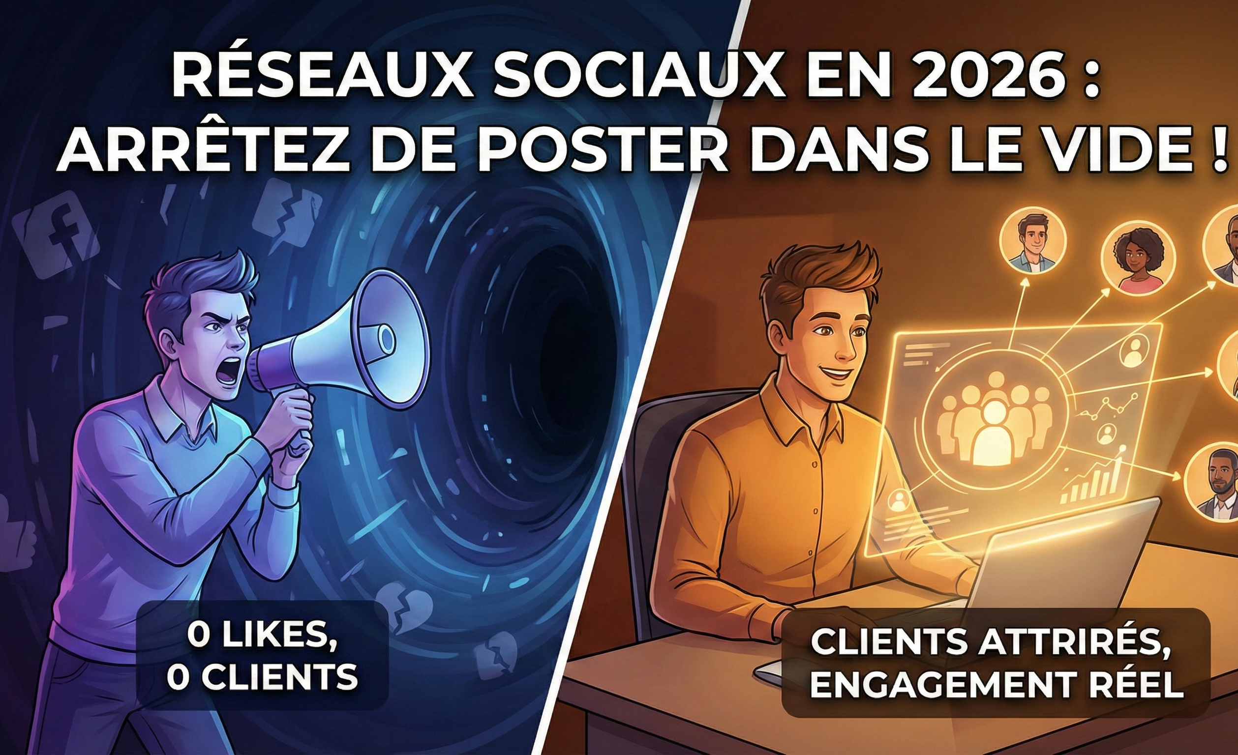 Réseaux sociaux en 2026 : arrêtez de poster dans le vide (et commencez à attirer des clients)